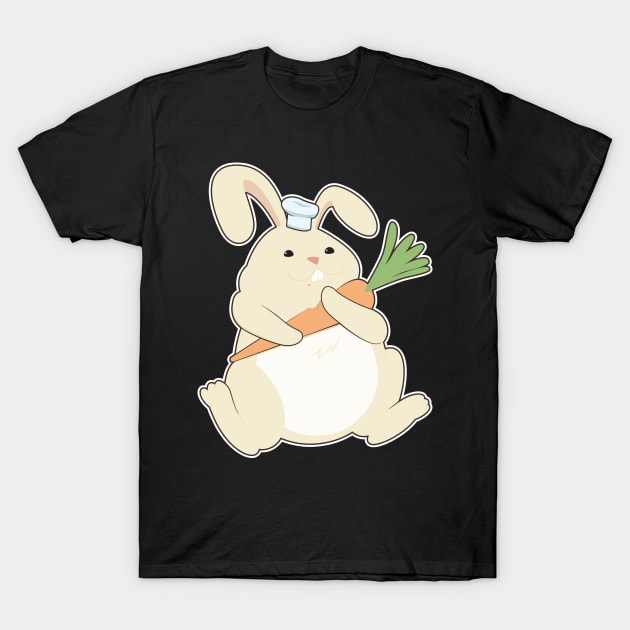 Bunny as Cook with Carrot T-Shirt by Markus Schnabel